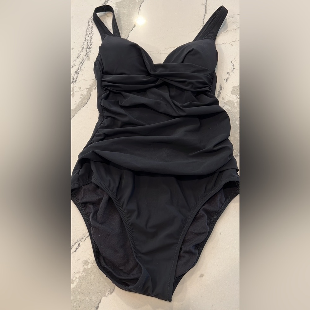 Black one piece swimsuit